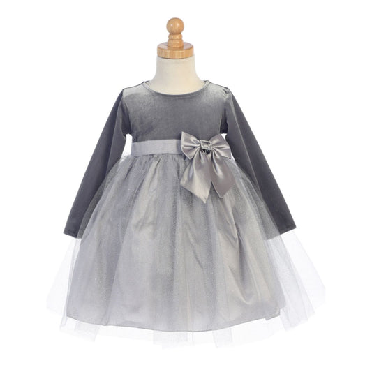 Stretch Velvet and Glitter Tulle