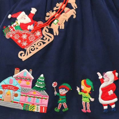 Navy Santa North Pole Dress