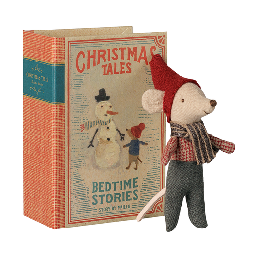 Christmas mouse, Baby in book