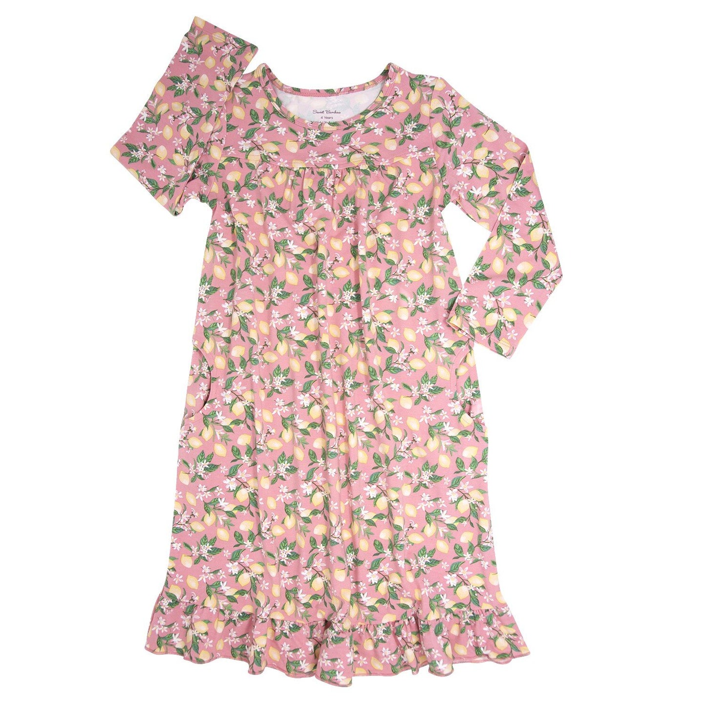 Boho Dress- Lemons Pink