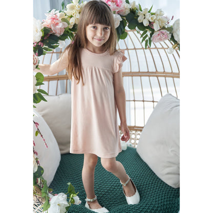 Bamboo Double Sleeve Ruffle Dress with Bloomer (Blossom)