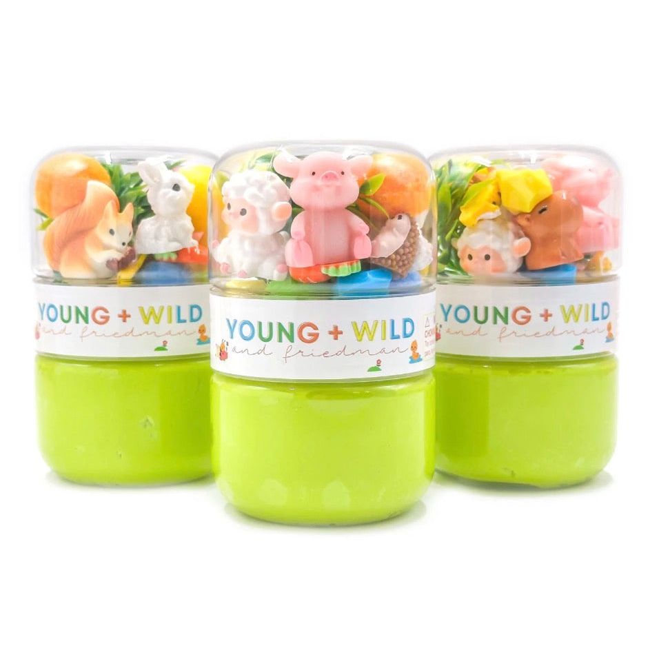 Grab & Go Dough Jar - Spring Animals
