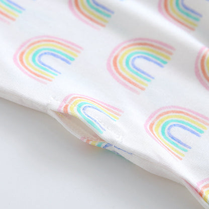 Forever Rainbow Zippered Baby Romper