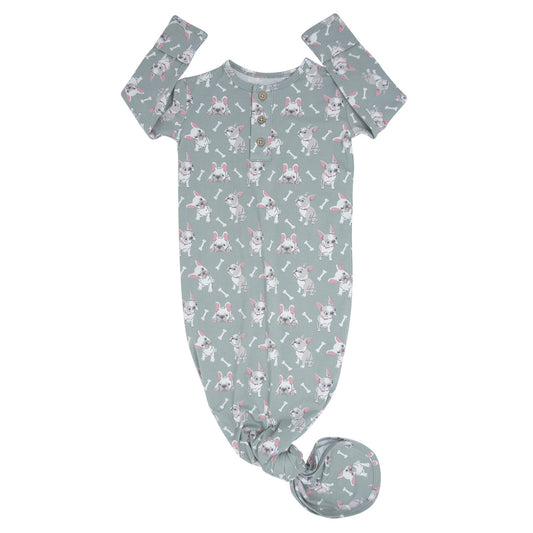 Knotted Gown- Frenchie Fun