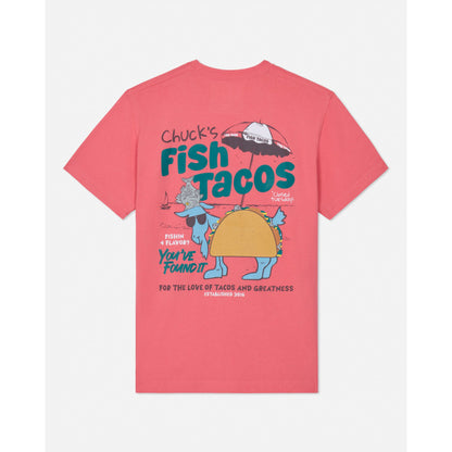 Goat Tee Salmon Fish Tacos