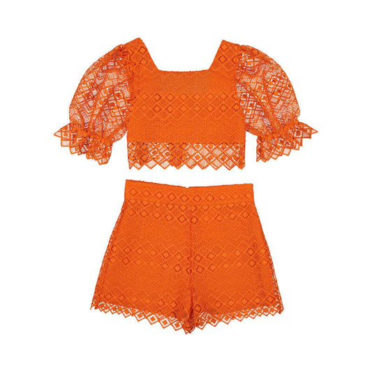 Crochet short set
