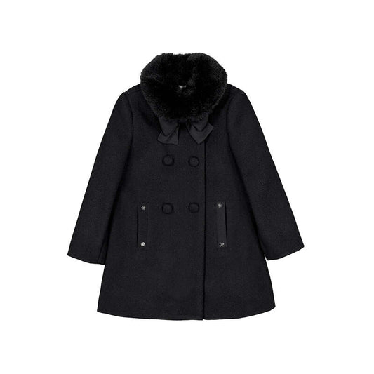 Girls Dress Coat Black