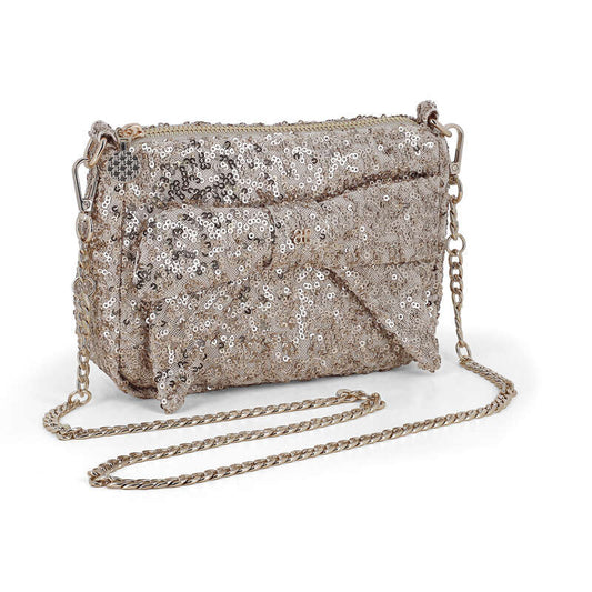 Sequins Handbag Champaigne