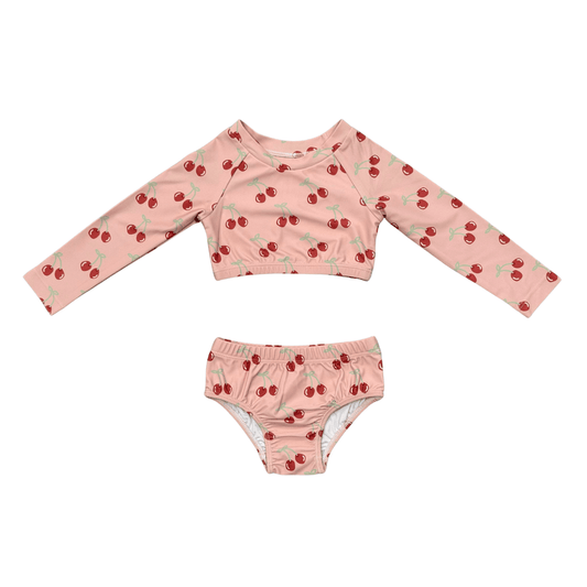 Girl's Crop Two-Piece Swimsuit