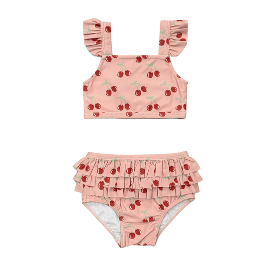 Girl's Two-Piece Ruffle Swimsuit