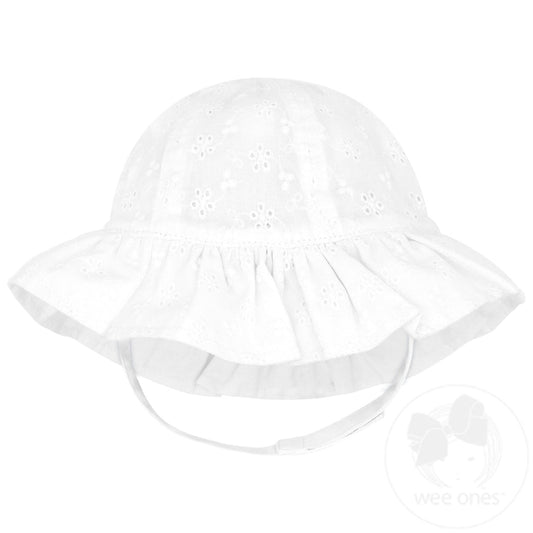 Reversible Ruffle Brim Sun Hat Asst Sizes and Colors