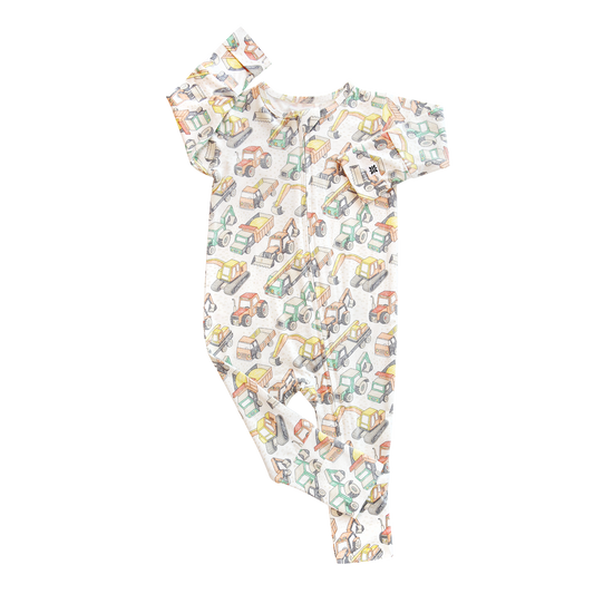 Convertible Romper - Busy Building