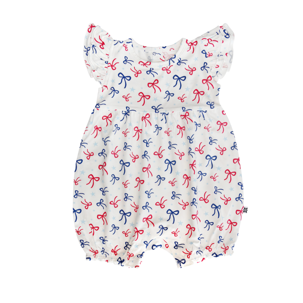 Ruffle Romper - God Bless Bows