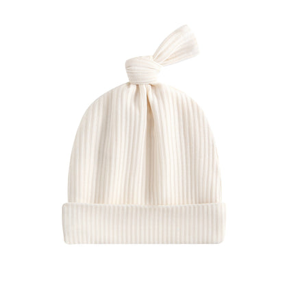 Oatmeal Ribbed Baby Beanie Hat