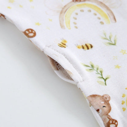 Sweet as Honey Zippered Baby Romper