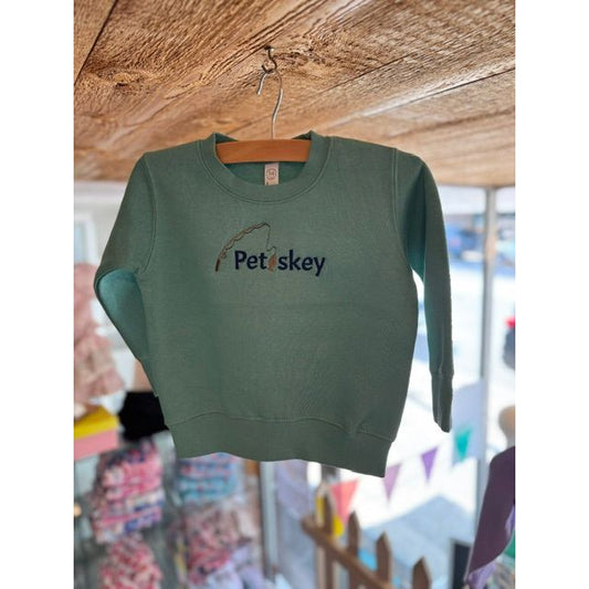 Petoskey Fishing Pole Toddler Crewnecks