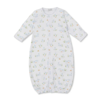 Baby Bunny Patch Blue Convertible Gown