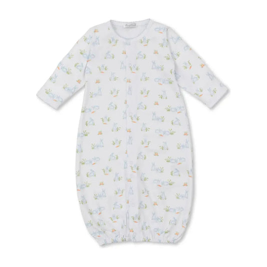Baby Bunny Patch Blue Convertible Gown