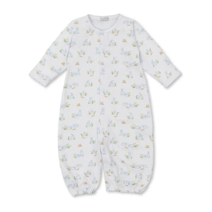 Baby Bunny Patch Blue Convertible Gown