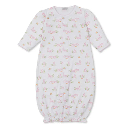 Baby Bunny Patch Pink Convertible Gown