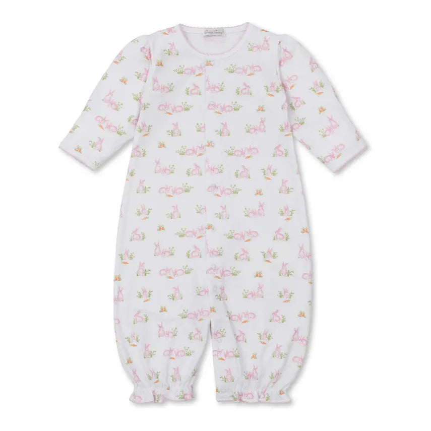 Baby Bunny Patch Pink Convertible Gown