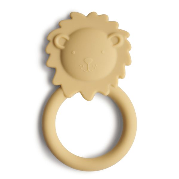 LION TEETHER (SOFT YELLOW)