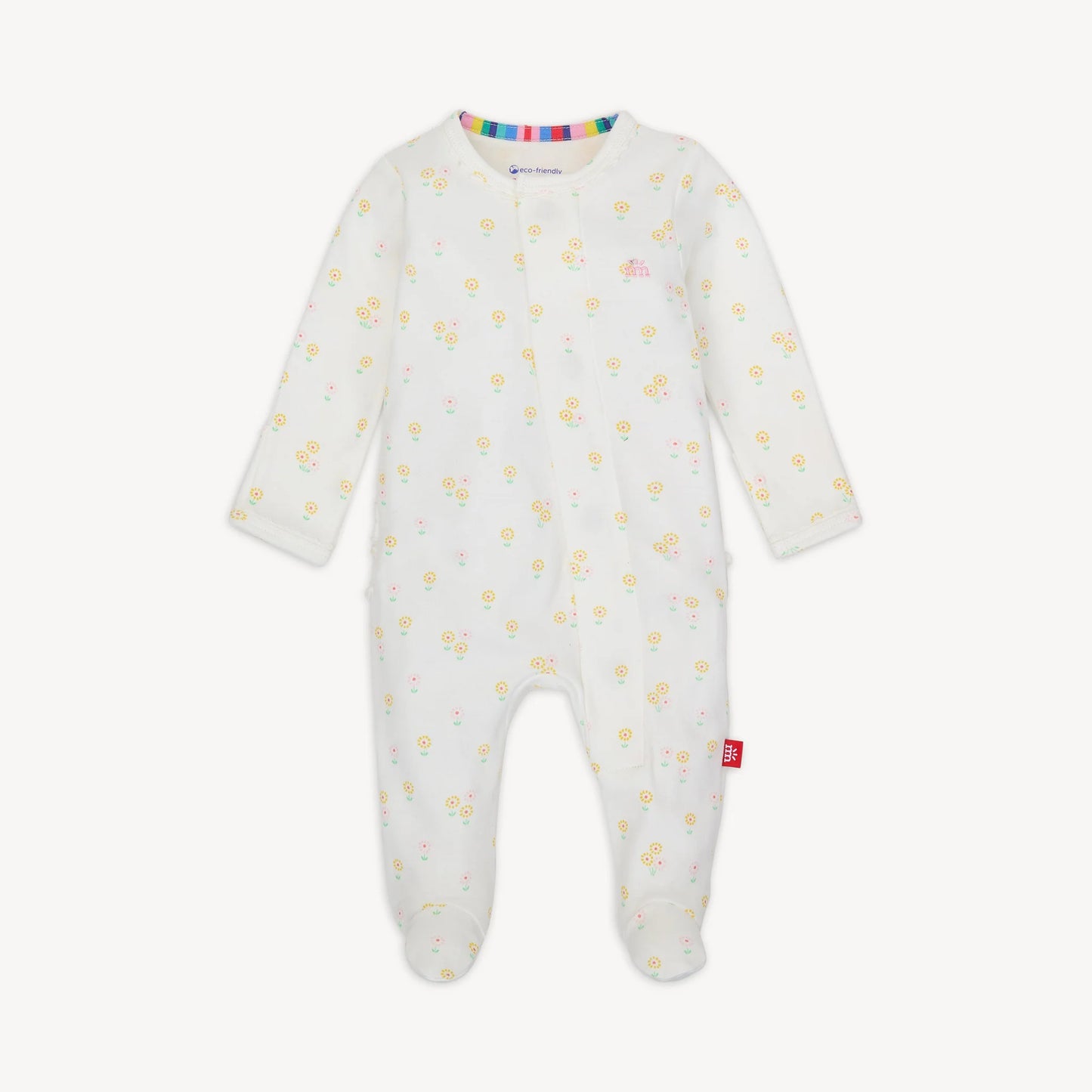 EVANGELINE ORGANIC COTTON FOOTIE W/ RUFF