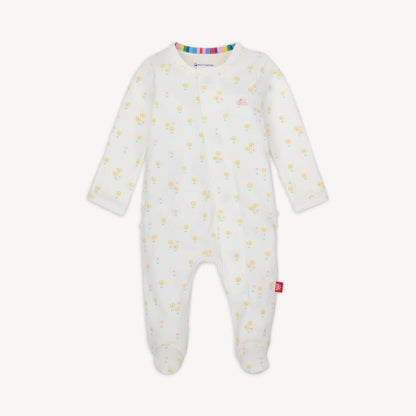 EVANGELINE ORGANIC COTTON FOOTIE W/ RUFF