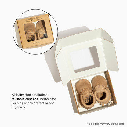 Newborn Birch Knotted Bow Baby Shoe