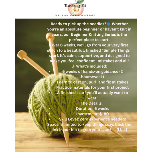 Knitting Workshop Starts February 19th 6:30-8:30