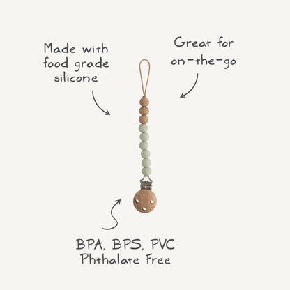 Silicone Pacifier Clip | Eva