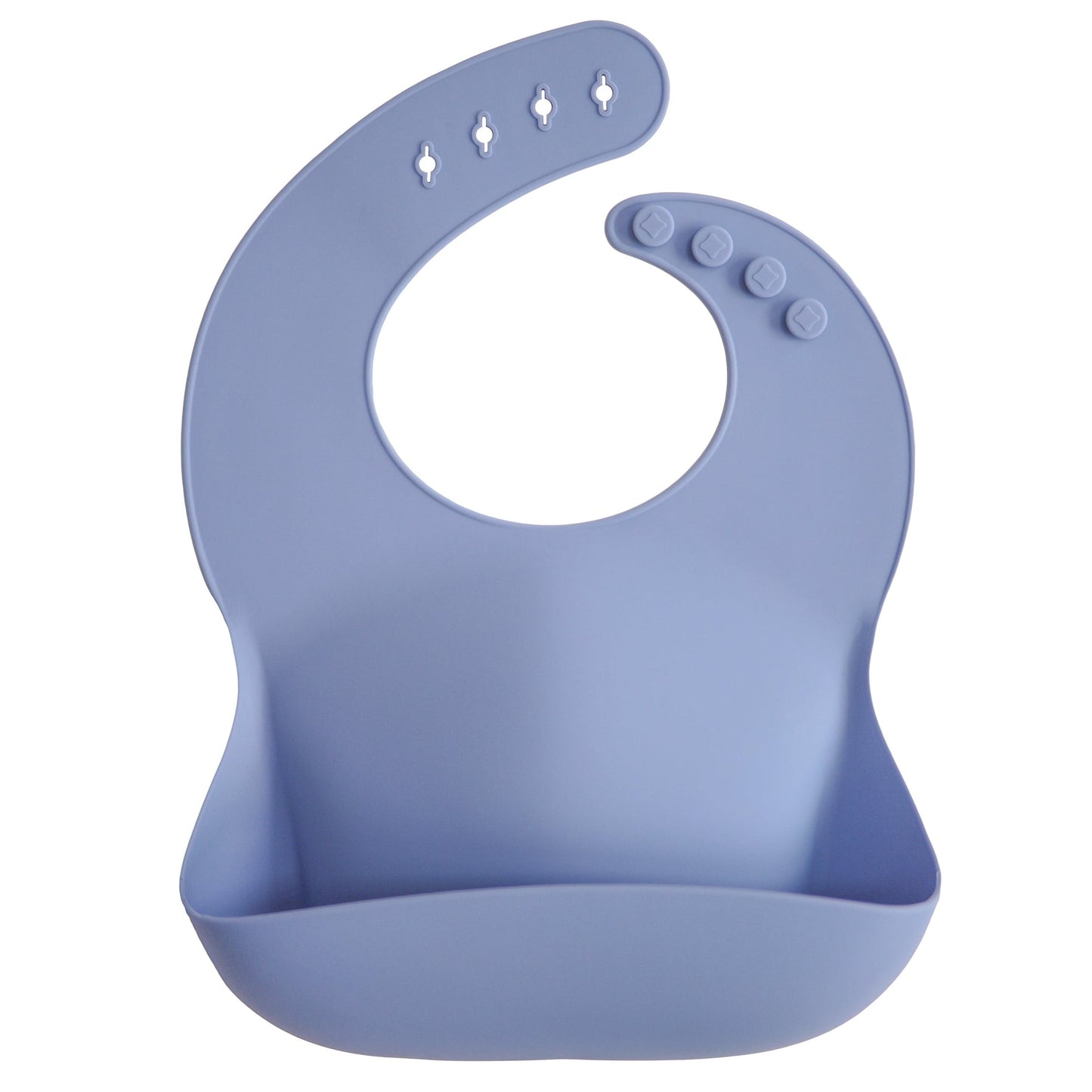 Silicone Baby Bib- powder blue