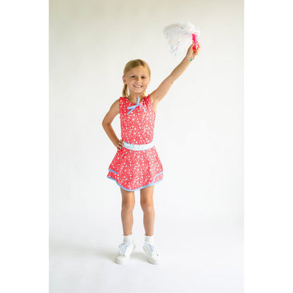 Skort & Sweet Skort Set Red Floral