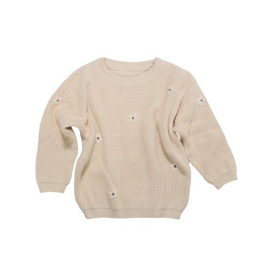 Daisy Sweater Ash or Oat Color