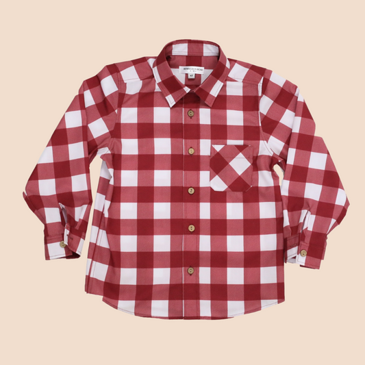 Buttondown Long Sleeve- Cran Check