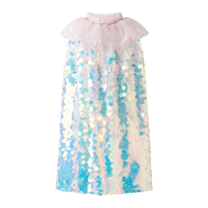 Glitter Tutu Dress, Cape, & Hair Clip Set