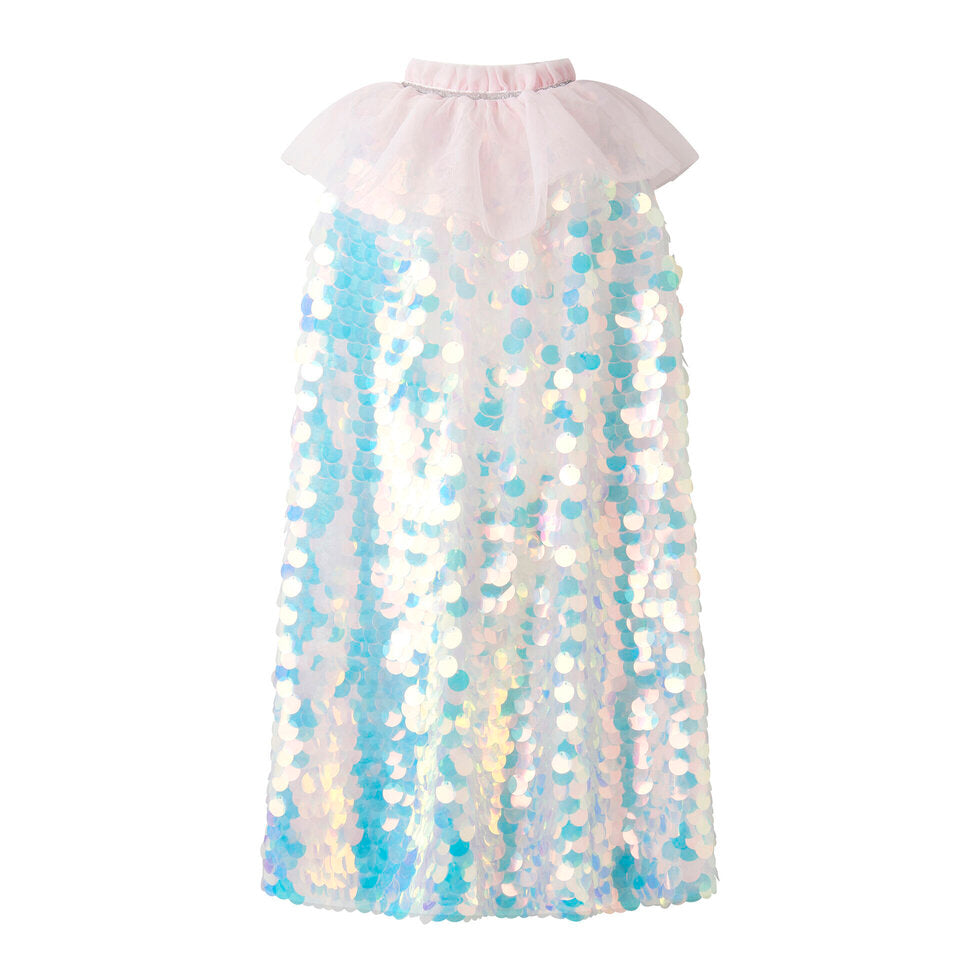Glitter Tutu Dress, Cape, & Hair Clip Set