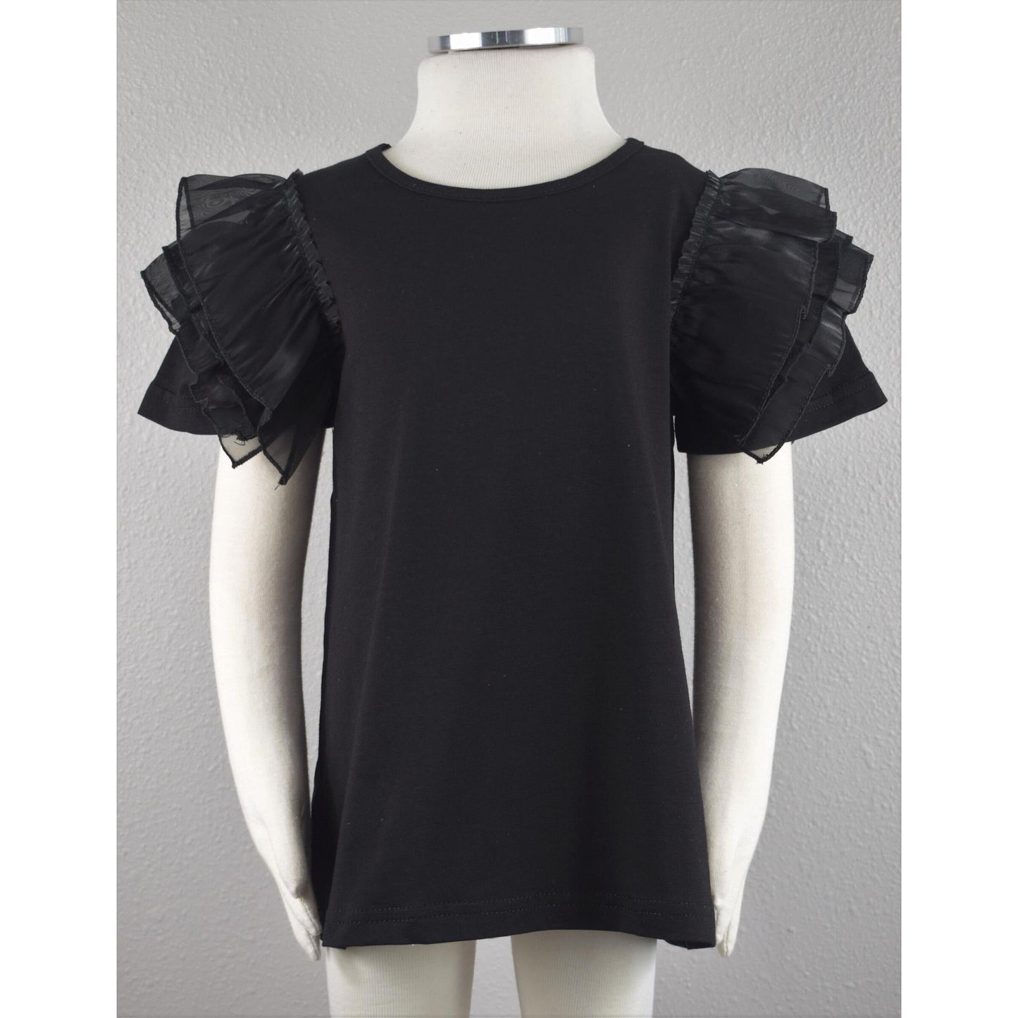 RUFFLE SLEEVE TOP