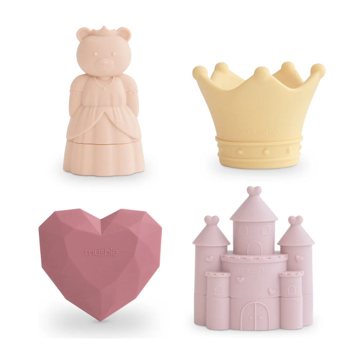 Princess Mold Free Bath Play Set 4 Pack