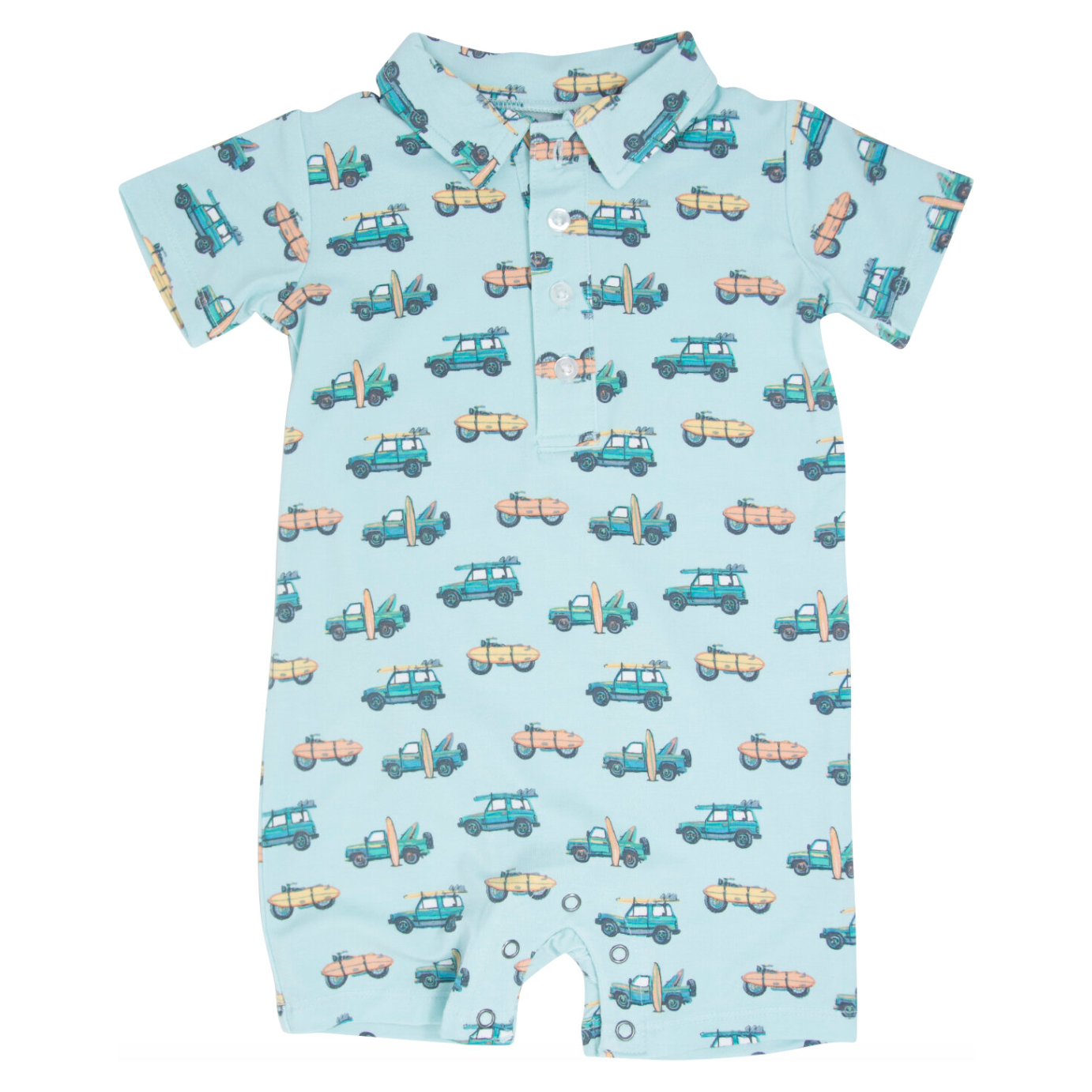 Polo Romper-Check The Surf