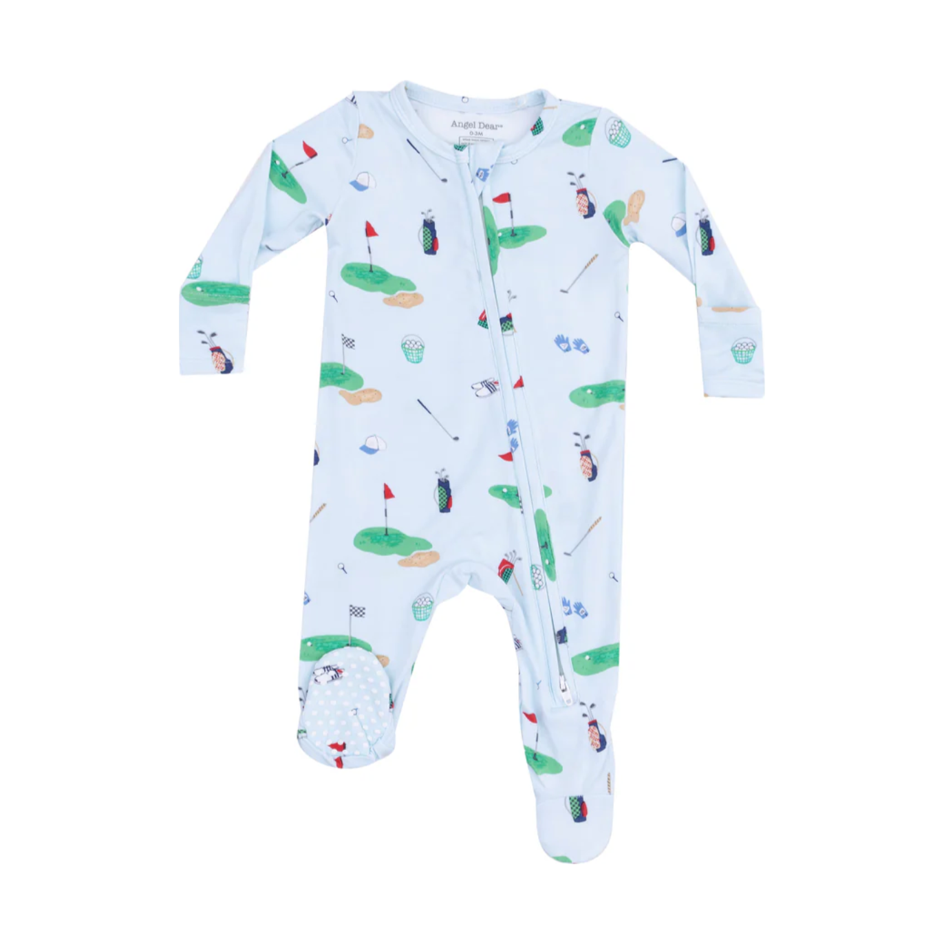 Golf Things Blue 2 Way Zipper Footie