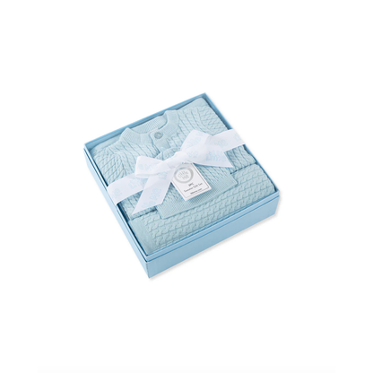 Cable Knit Sweater & Blanket Gift Box