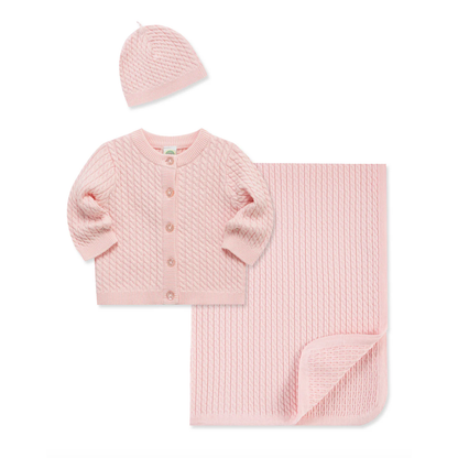 Cable Knit Sweater & Blanket Gift Box