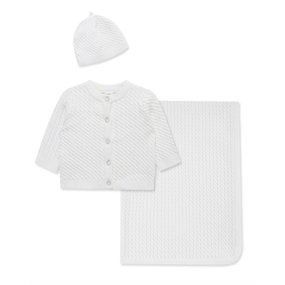 Cable Knit Sweater & Blanket Gift Box