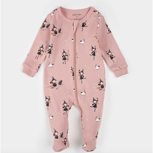 WITCH GLOW IN THE DARK SLEEPER-PINK
