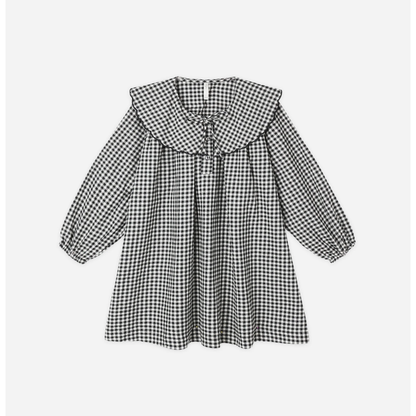 MINI DRESS || BLACK GINGHAM