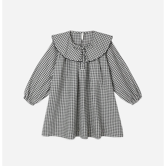 MINI DRESS || BLACK GINGHAM
