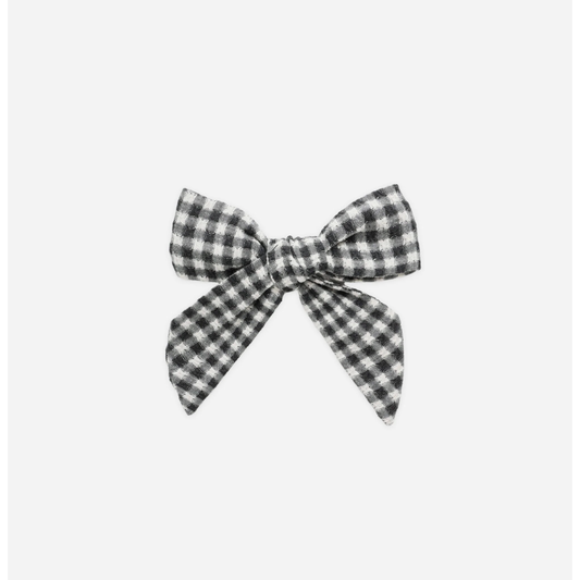 BOW || BLACK GINGHAM