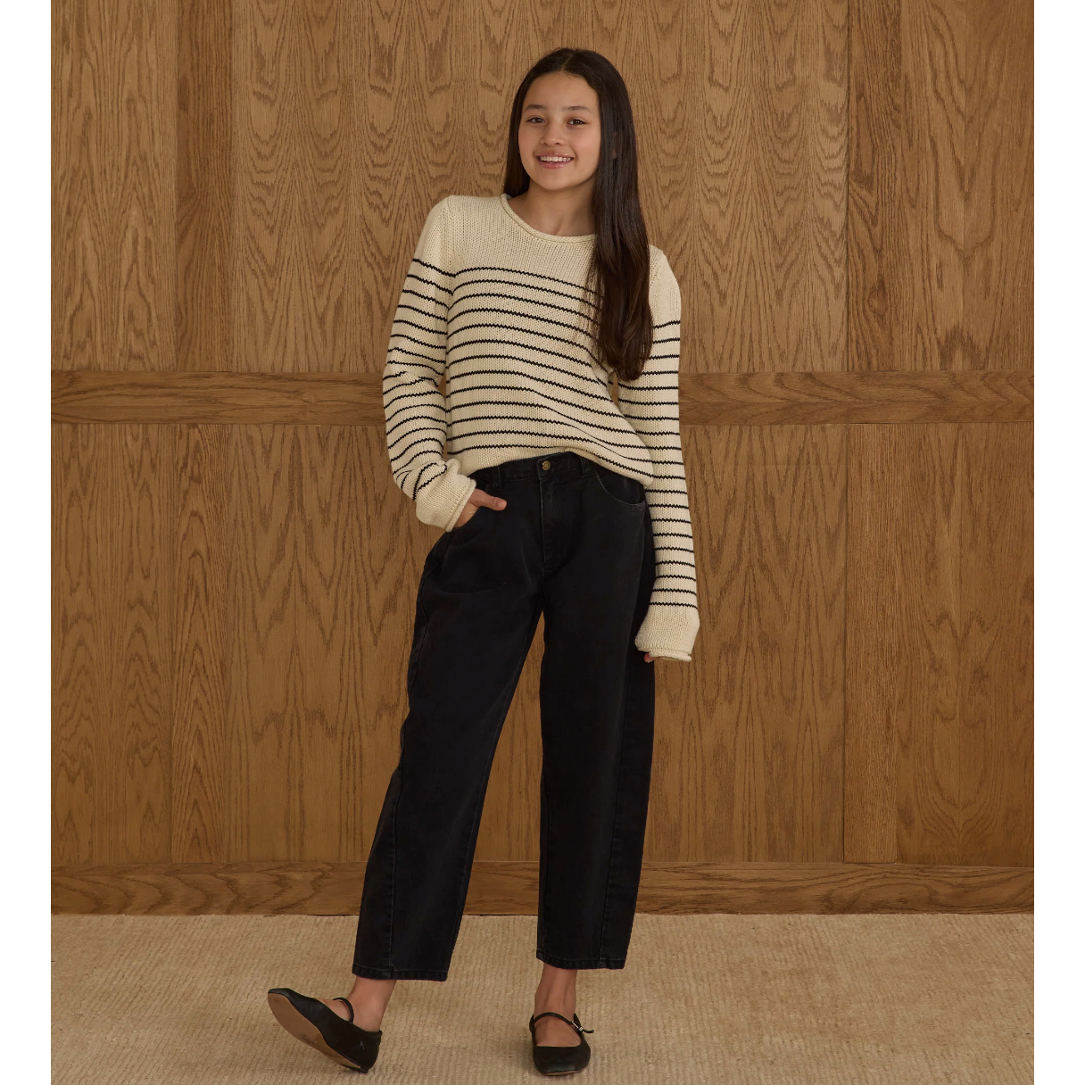 BARREL PANT || WASHED BLACK - TEEN