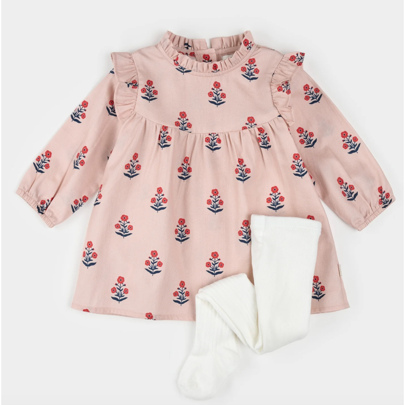 Poppy Rose Brushed Twill Dress Set